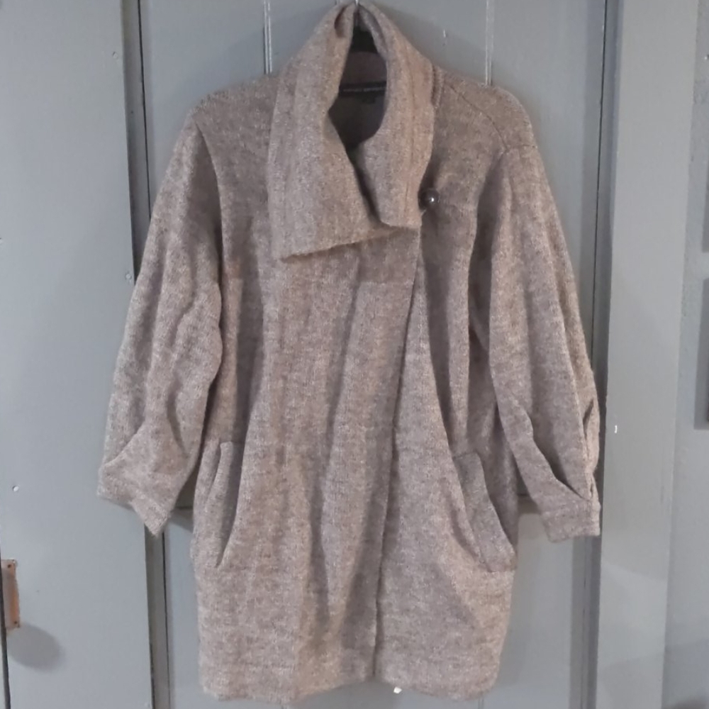 Darling oversized gray french connection cardigan